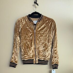 Women's Bomber Velvet Jacket
